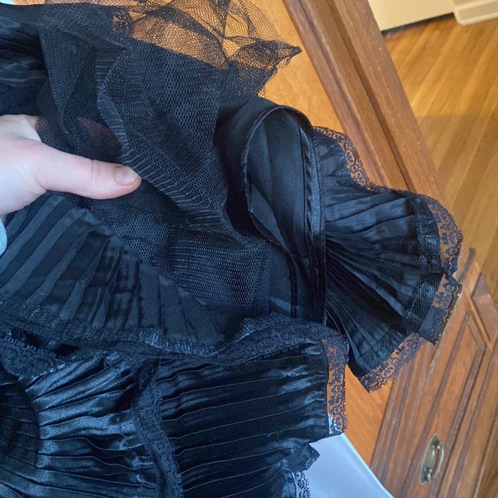 Vintage strapless Betsey Johnson tiered ruffle cocktail party dress - Picture 7 of 7